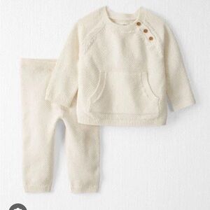 Lonely Planet Cream Knit Matching Set